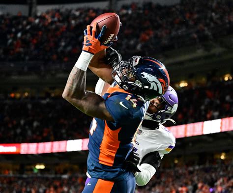 Late Russell Wilson magic, game-winning TD to Courtland Sutton propel Broncos to fourth straight win, 21-20, vs. Vikings: “Never a doubt”